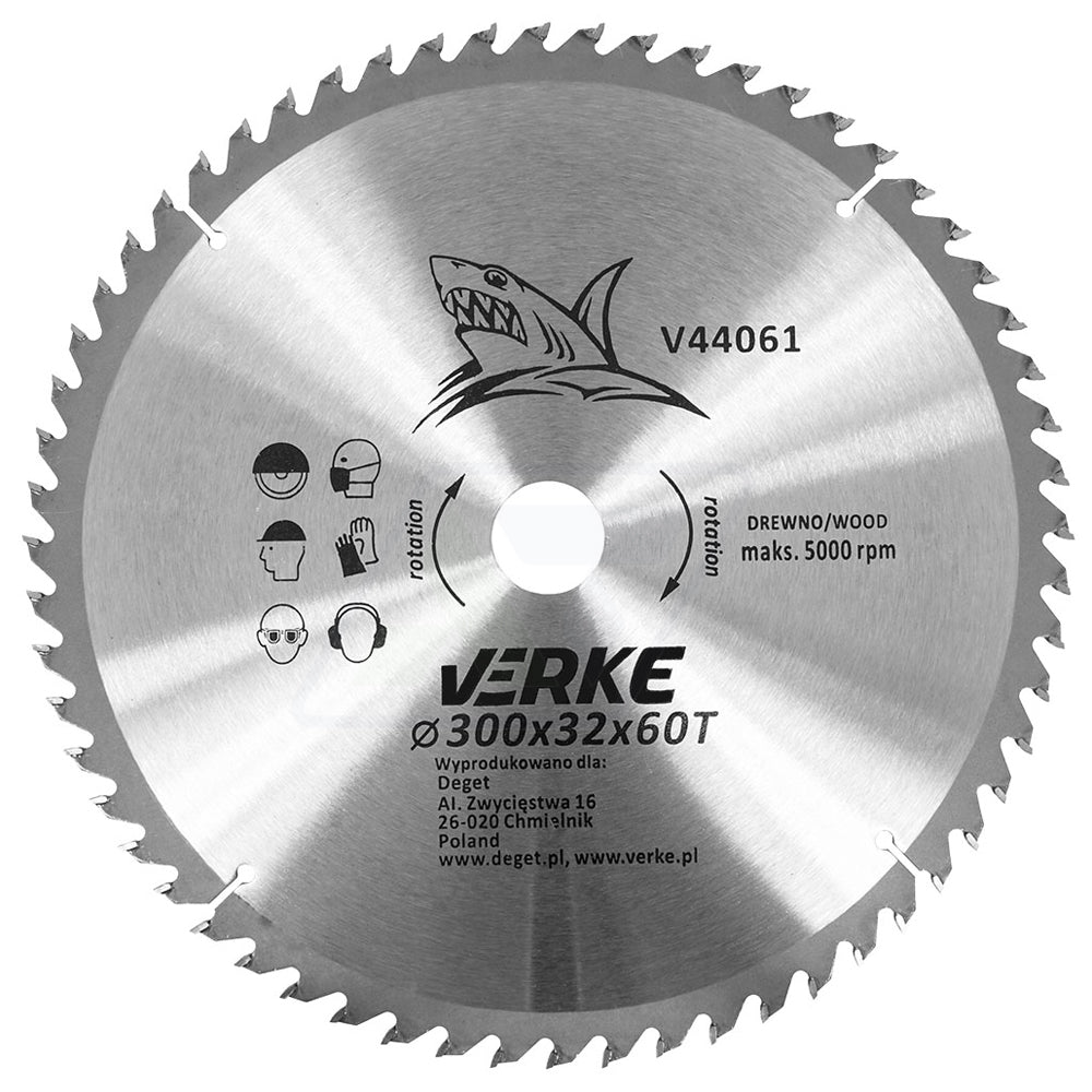 DISC CIRCULAR SAW BLADE FOR CUTTING WOOD TREES 350mm x 32mm 60T WIDIA Manufacturer code V44071