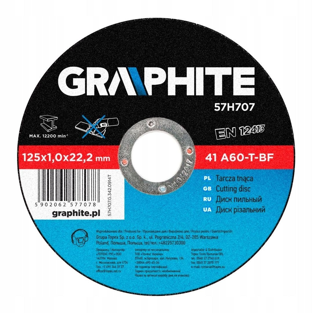 DISC FOR METAL 125X1,0X22,2