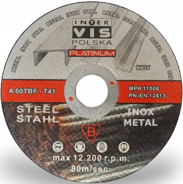 DISC METAL CUTTING DISCS 125x1 SET 10PCS INOX DISC FOR STEEL STRONG Manufacturer code 5496345484