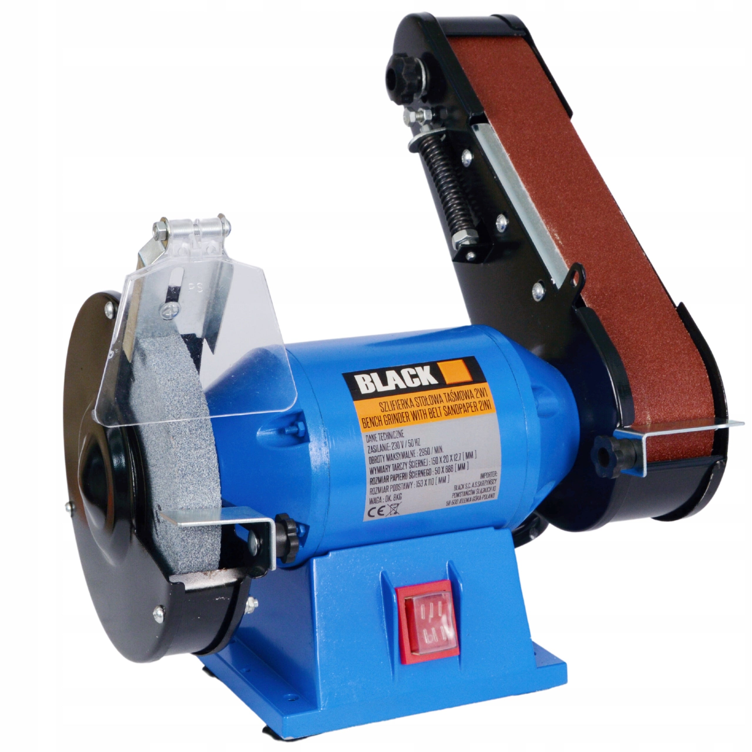 DISC-TAPE TABLE GRINDER BLACK , 250W, DOUBLE WITH FUNCTION Manufacturer code BLACK-46505