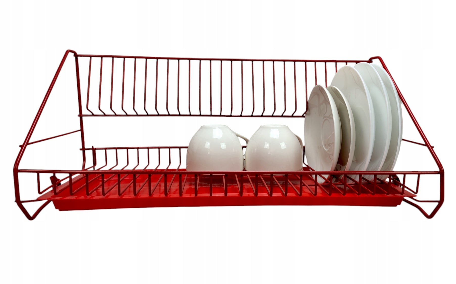 DISH DRAINER DRYER SINGLE LEVEL RED Type one-tier suspension