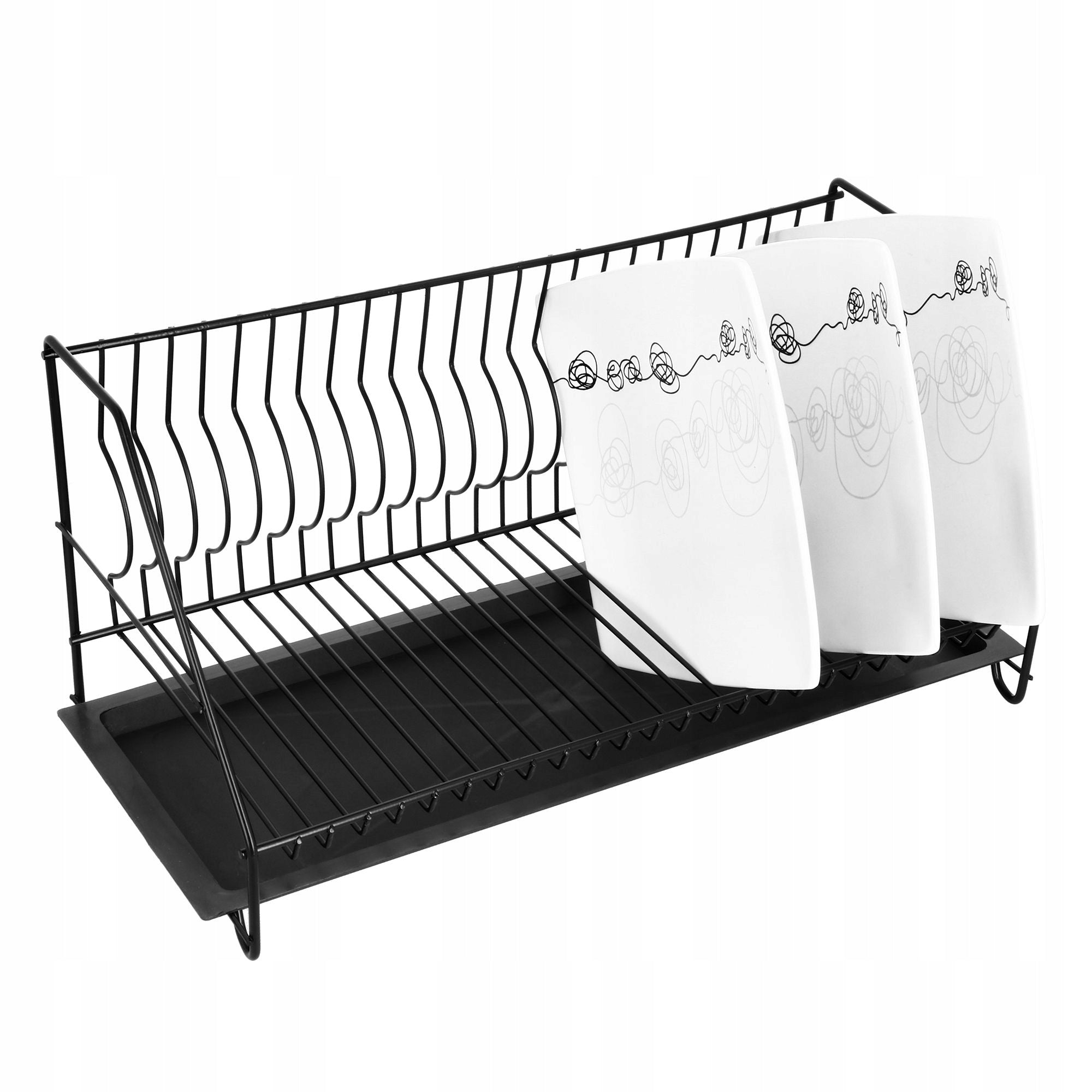 DISH DRYER DRAINER 50CM BLACK
