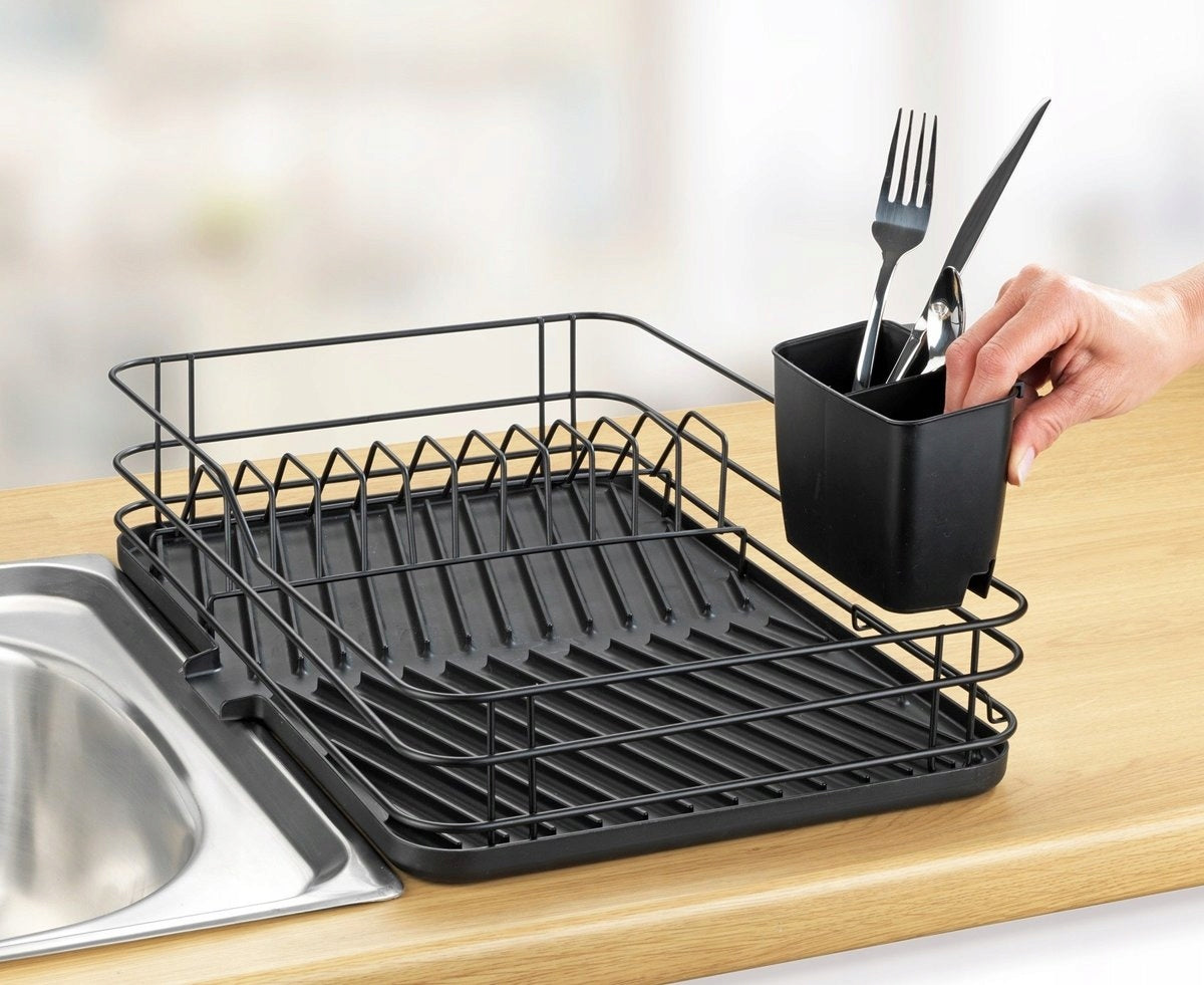 DISH DRYER DRAINER BLACK METAL Brand Maximex
