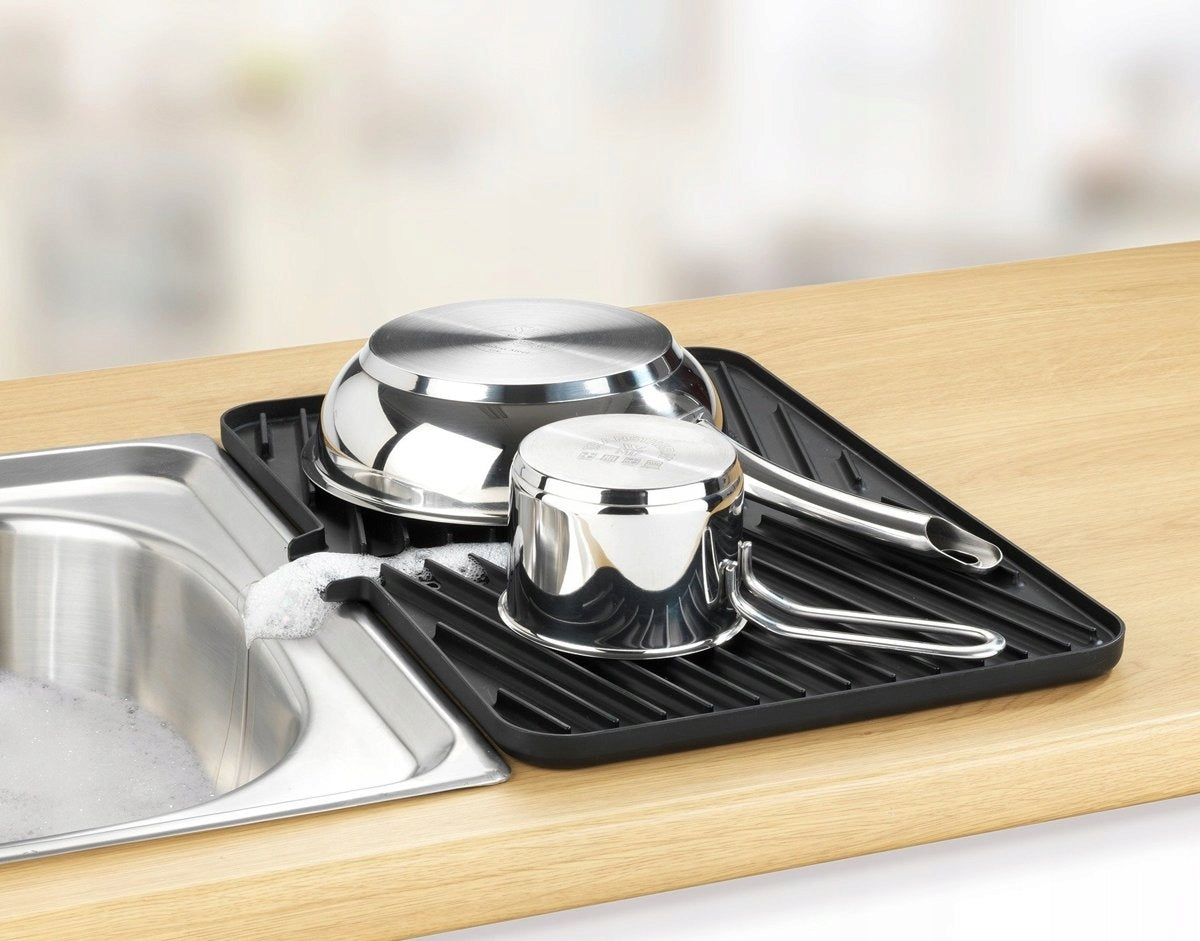 DISH DRYER DRAINER BLACK METAL Color black