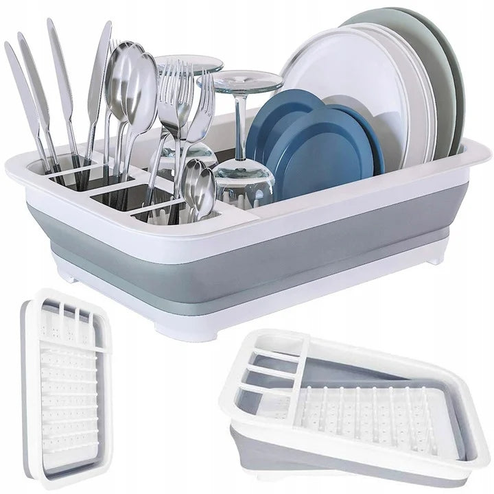 DISH DRYER FOLDING SILICONE DRAINER