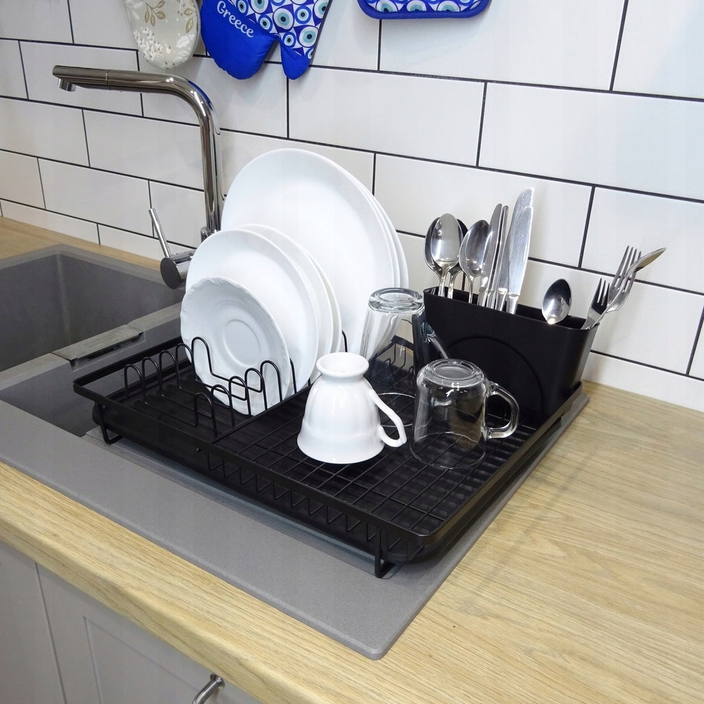 DISH DRYER SINGLE LEVEL DRAINER BLACK 44 cm x 33 cm x 13,5 cm EAN (GTIN) 5906716923099