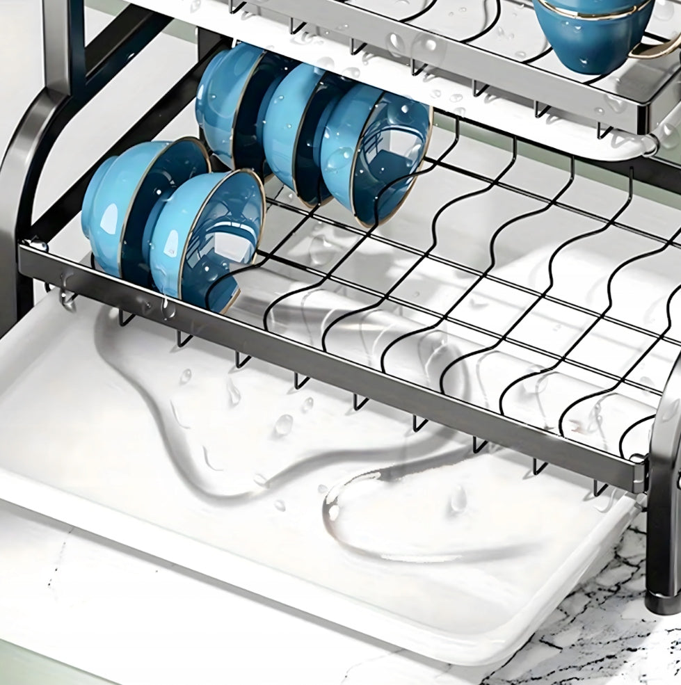 DISH DRYER TWO-TIER Black Stainless Steel Folding Drainer Manufacturer code 5905996239838