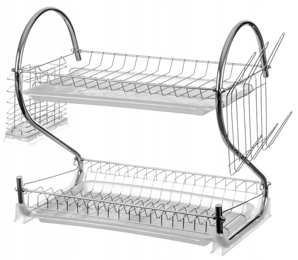 DISH DRYER Two-Tier Standing Metal 2345 Brand no brand