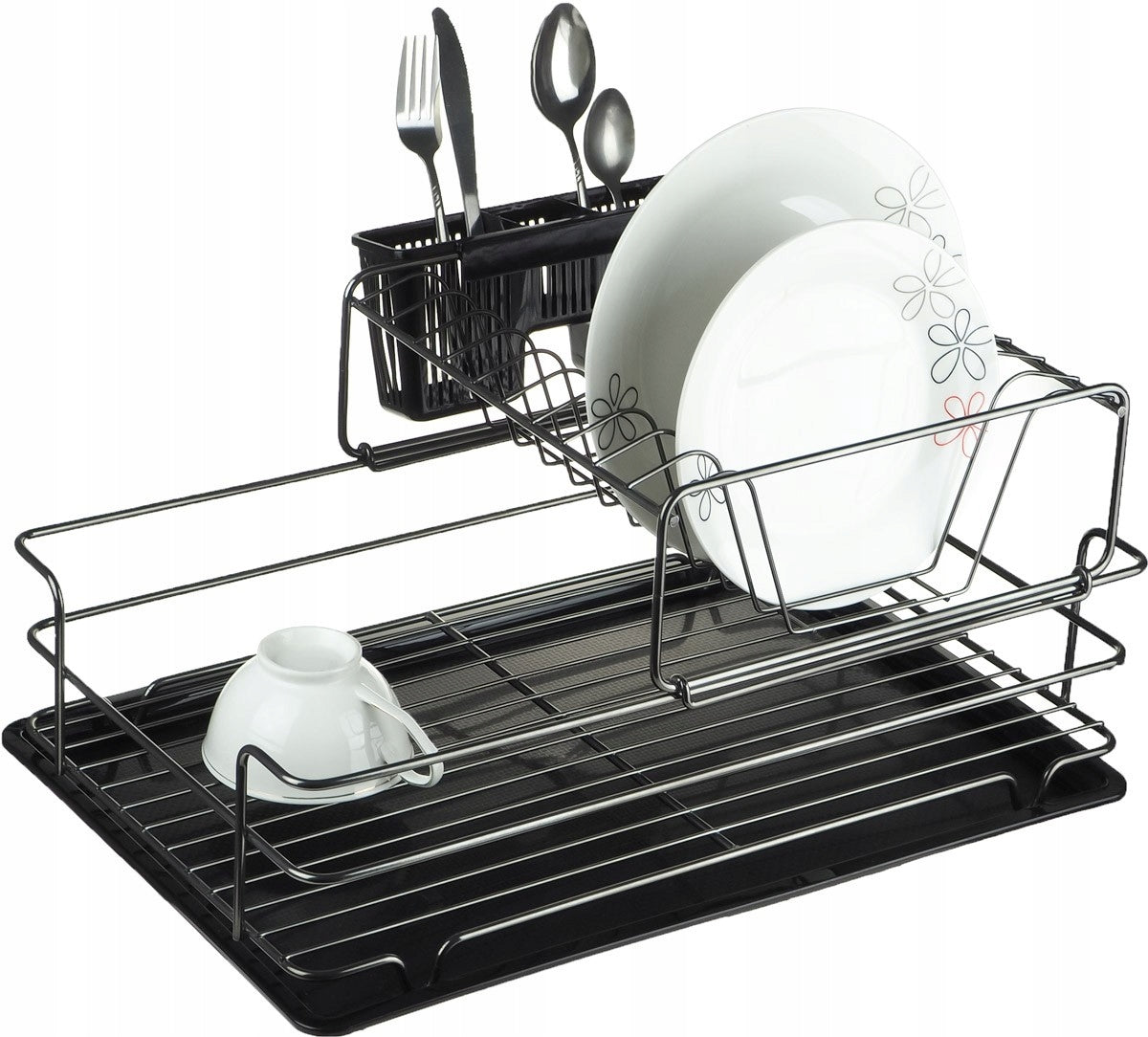 DISH DRYER WITH EXTENSION + DRAINER METLEX