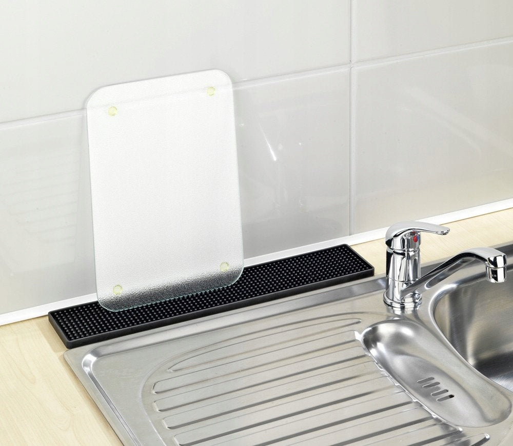 DISH DRYING MAT PLASTIC 8X42X1,5 CM BLACK Device type mat