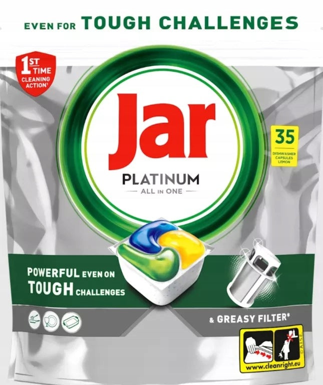 DISHWASHER CAPSULES PLATINUM ALL IN ONE LEMON 35 KAPS.