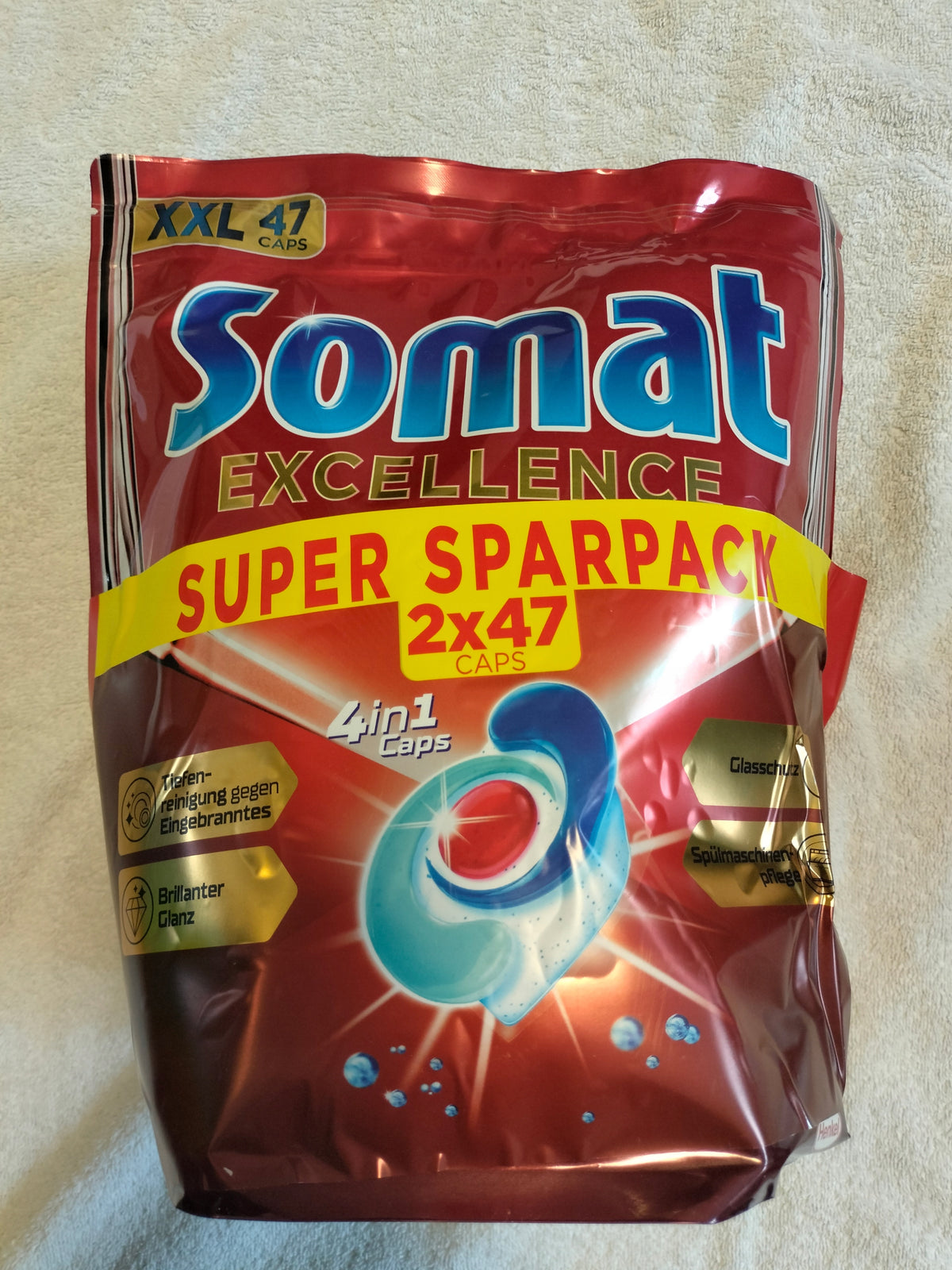 DISHWASHER CAPSULES SOMAT EXCELLENCE 4IN1 2X47PCS 1701,4G. FROM GERMANY
