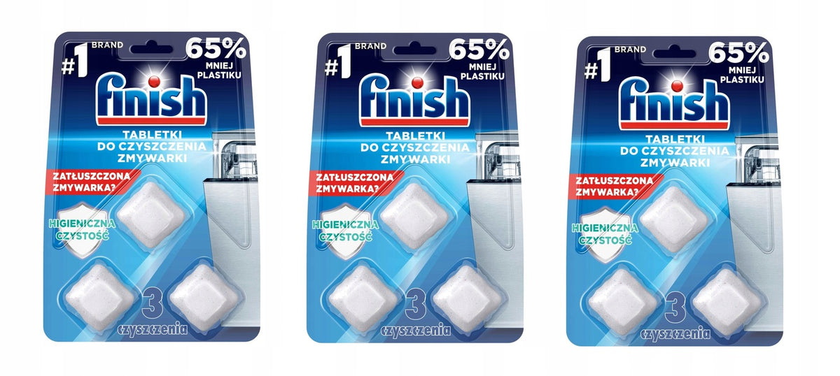 DISHWASHER CLEANING TABLETS 3x3 pcs. Finish