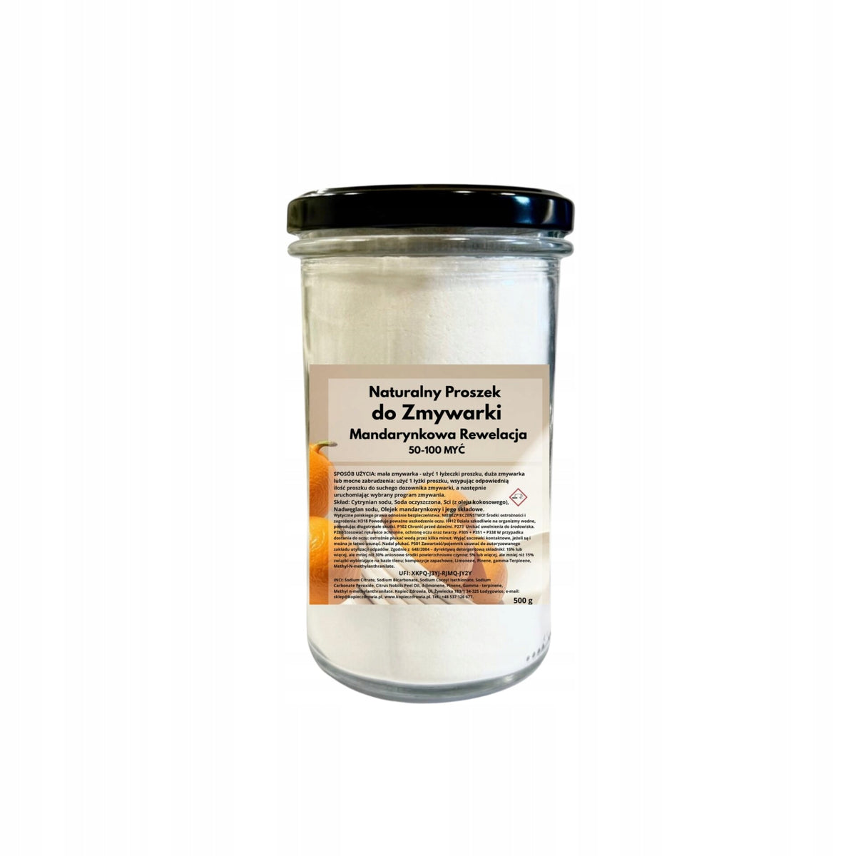 DISHWASHER POWDER 100 CYCLES NATURAL WASHING WITHOUT STAINS STREAKS 500g