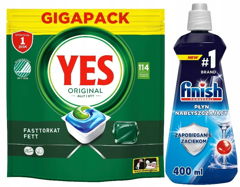 DISHWASHER TABLETS FAIRY / YES ORIGINAL All in One 114 TABLETS