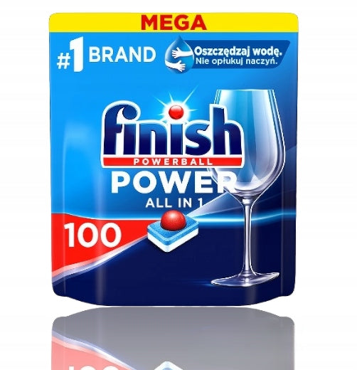 DISHWASHER Tablets FINISH POWER Capsules 100pcs POWERFUL All in 1 Type all in one