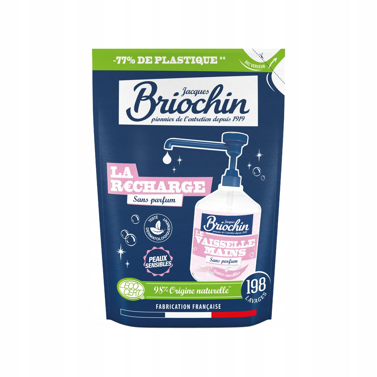 DISHWASHING GEL AND HAND SOAP MARSEILLE STOCK 450 ML BRIOCHIN
