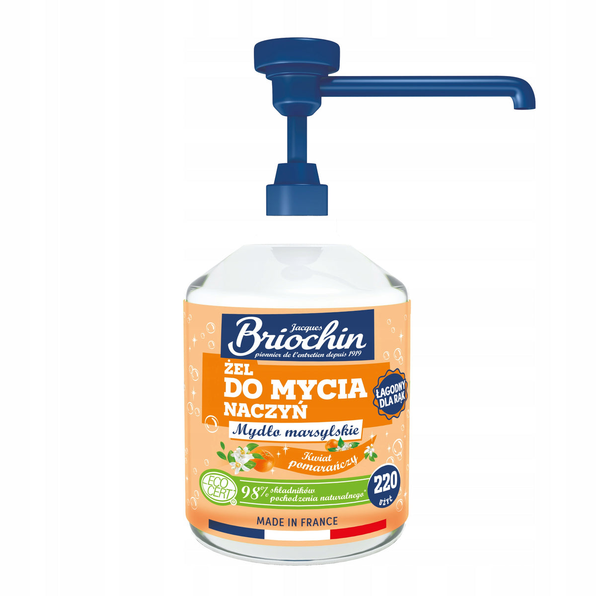 DISHWASHING GEL - MARSEILLE SOAP, ORANGE BLOSSOM 500ML