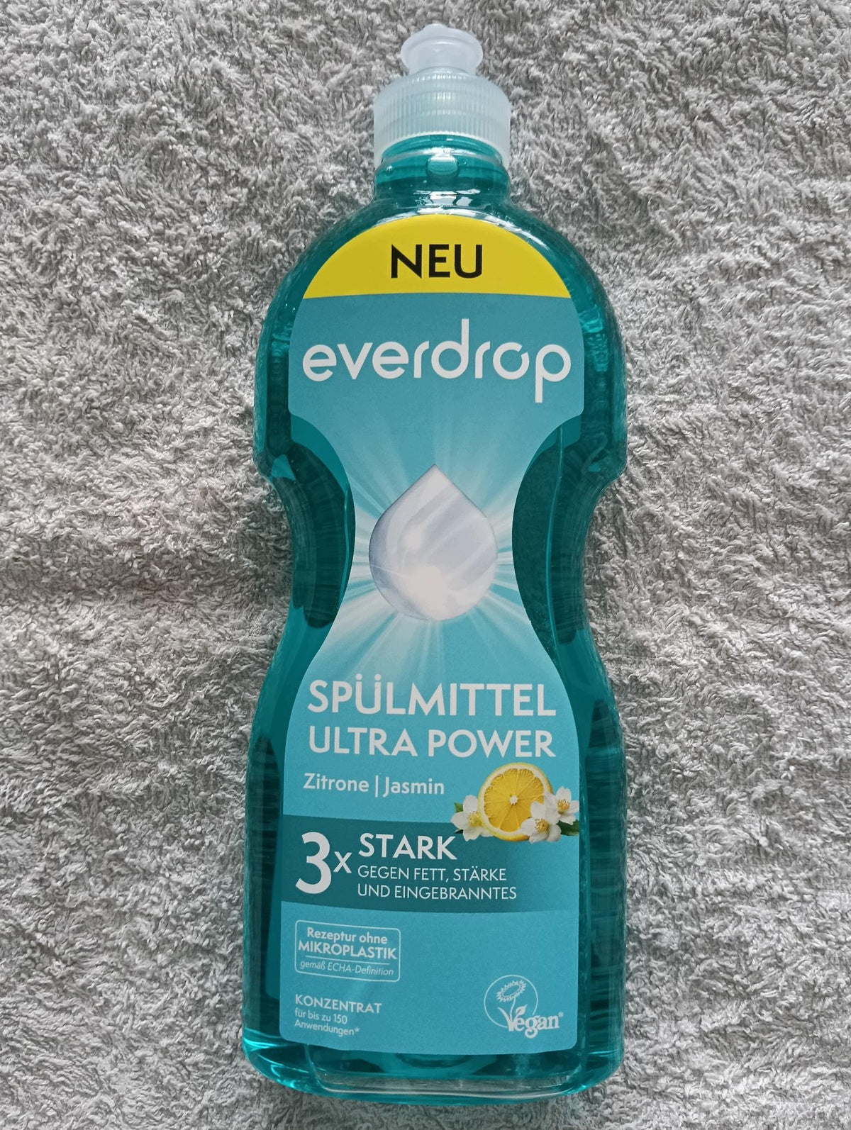 DISHWASHING LIQUID EVERDROP SPULMITTEL ULTRA POWER ZITRONE JASMIN 450ML