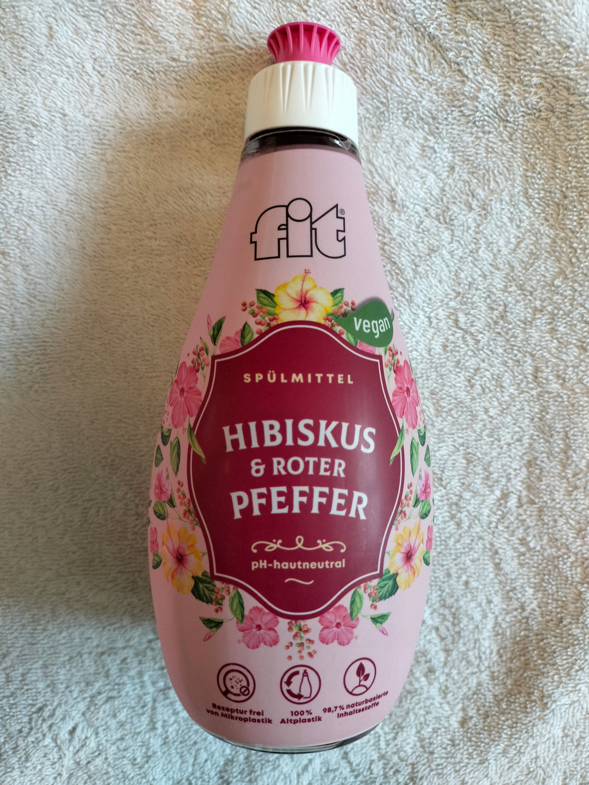 DISHWASHING LIQUID FIT SPULMITTEL HIBISCUS&ROTER PFEFFER 0,4L. FROM GERMANY
