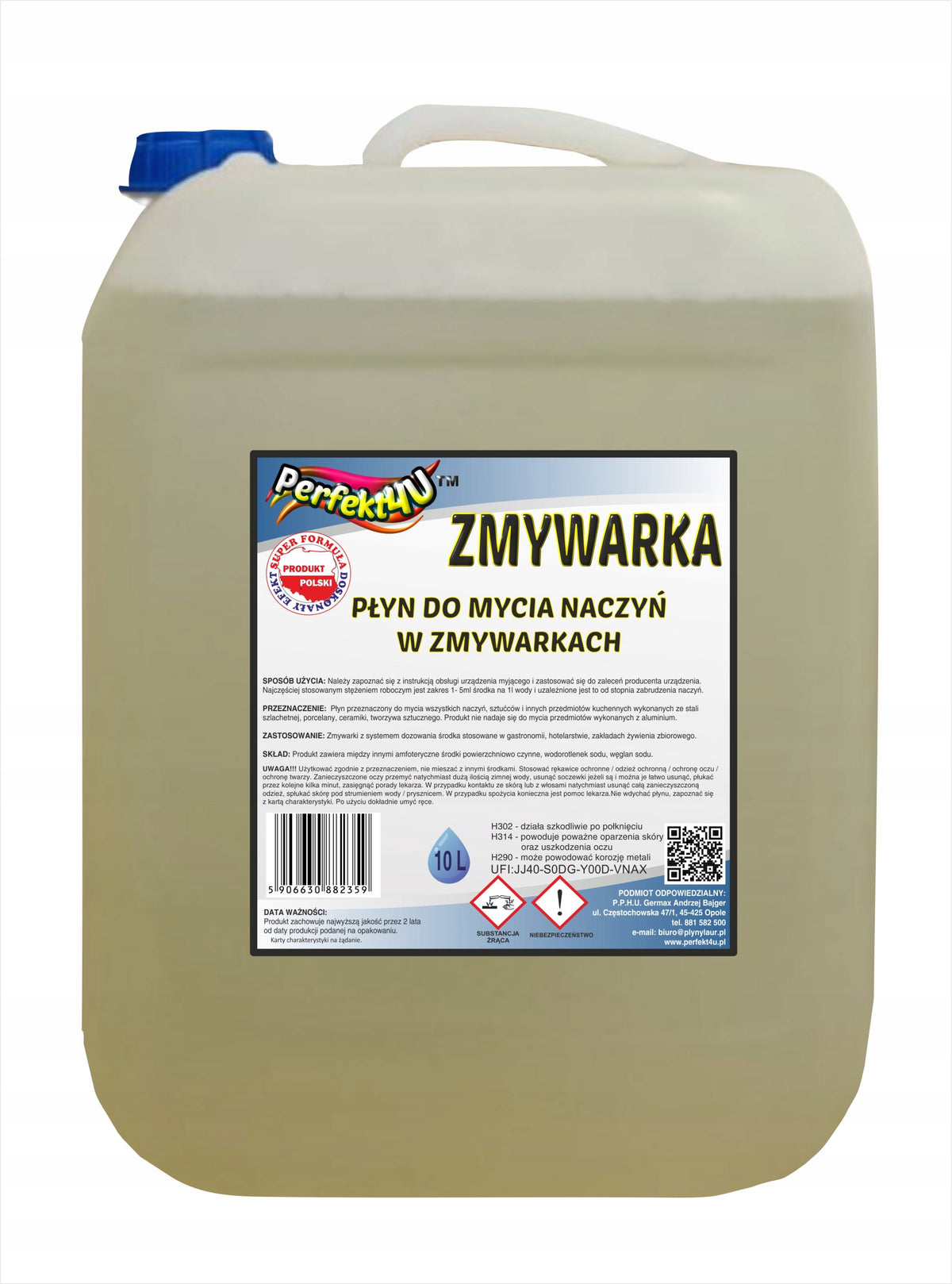 DISHWASHING LIQUID IN GASTRONOMIC DISHWASHERS (HoReCa) 10L