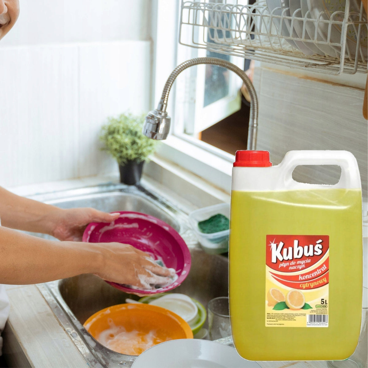 DISHWASHING LIQUID KUBUŚ – LEMON 5L Manufacturer code 5903314046427