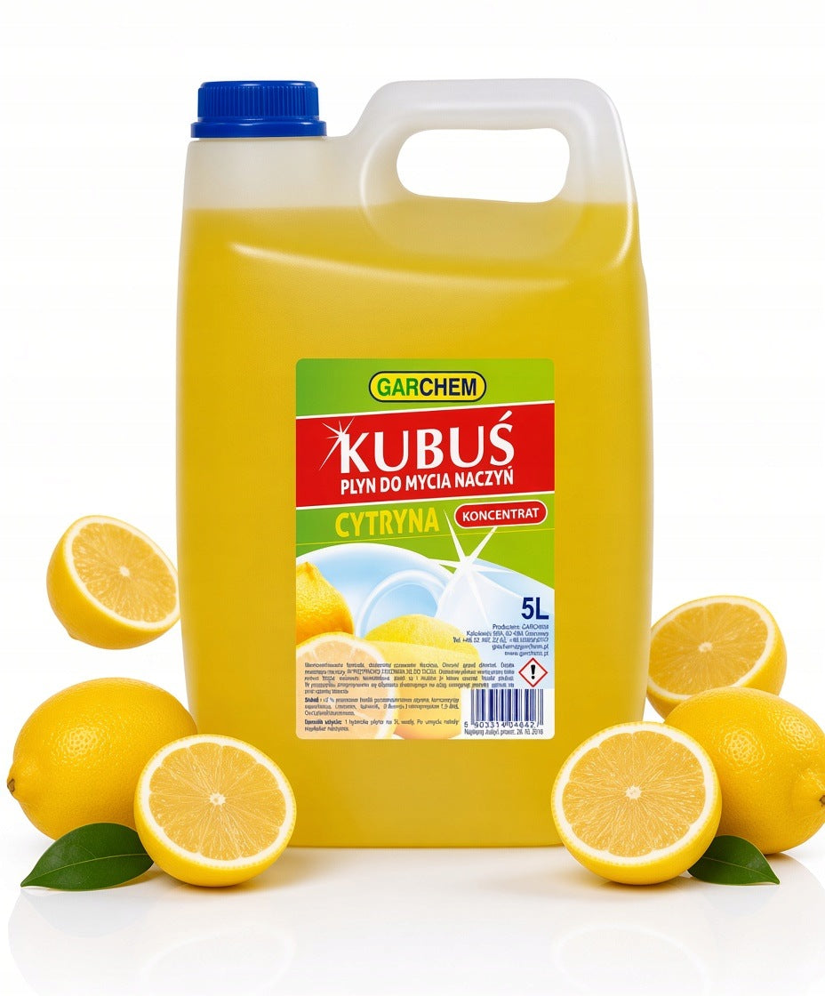 DISHWASHING LIQUID KUBUŚ – LEMON 5L