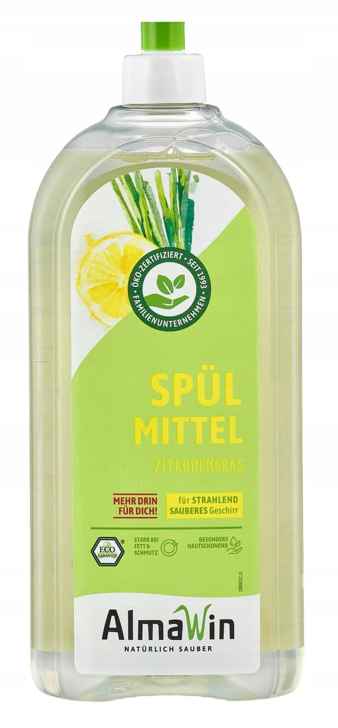 DISHWASHING LIQUID LEMONGRASS (CONCENTRATE) ECO 1 L - ALMAWIN