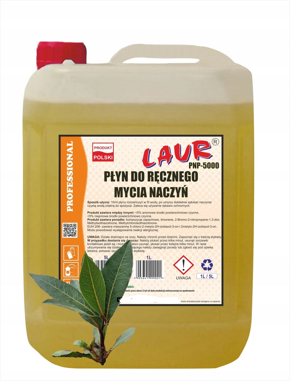DISHWASHING LIQUID Laur PNP 5000 5L PROFESSIONAL