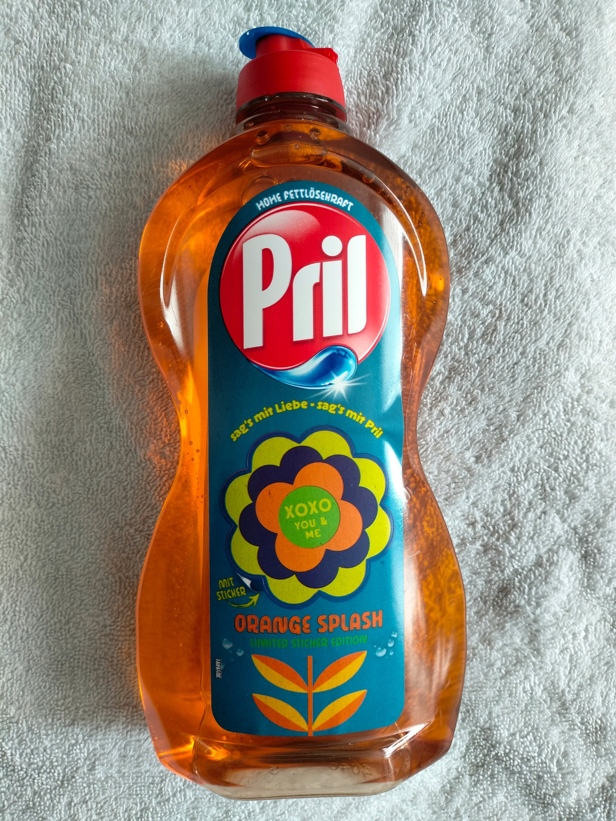 DISHWASHING LIQUID PRIL ORANGE SPLASH 450ML. FROM GERMANY