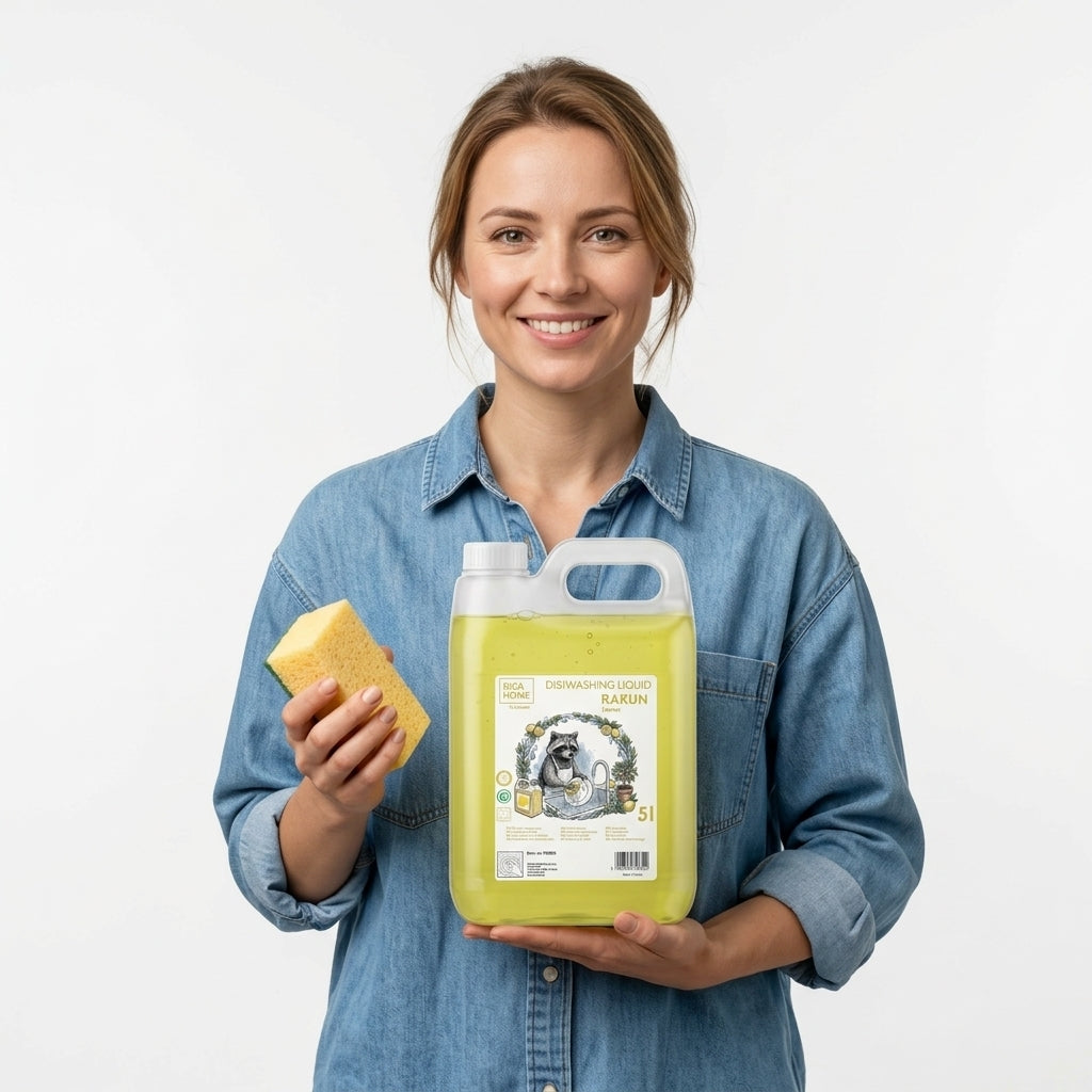 DISHWASHING LIQUID RAKUN LEMON universal liquid dish gel 5l LEMON Manufacturer code 700005