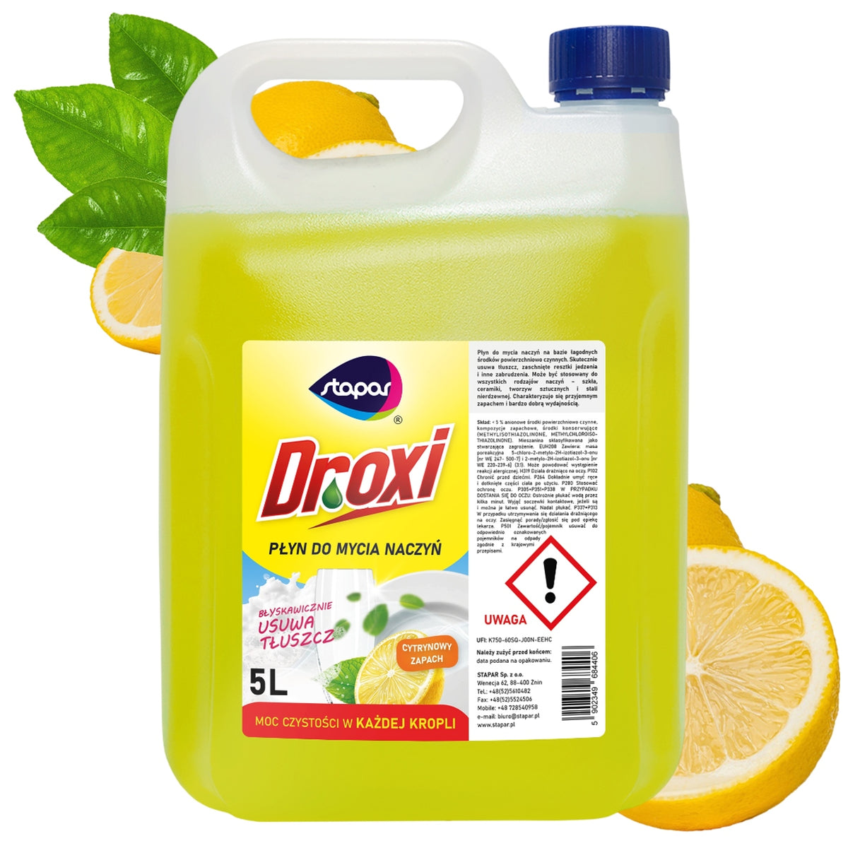 DISHWASHING LIQUID STAPAR LEMON 5 L