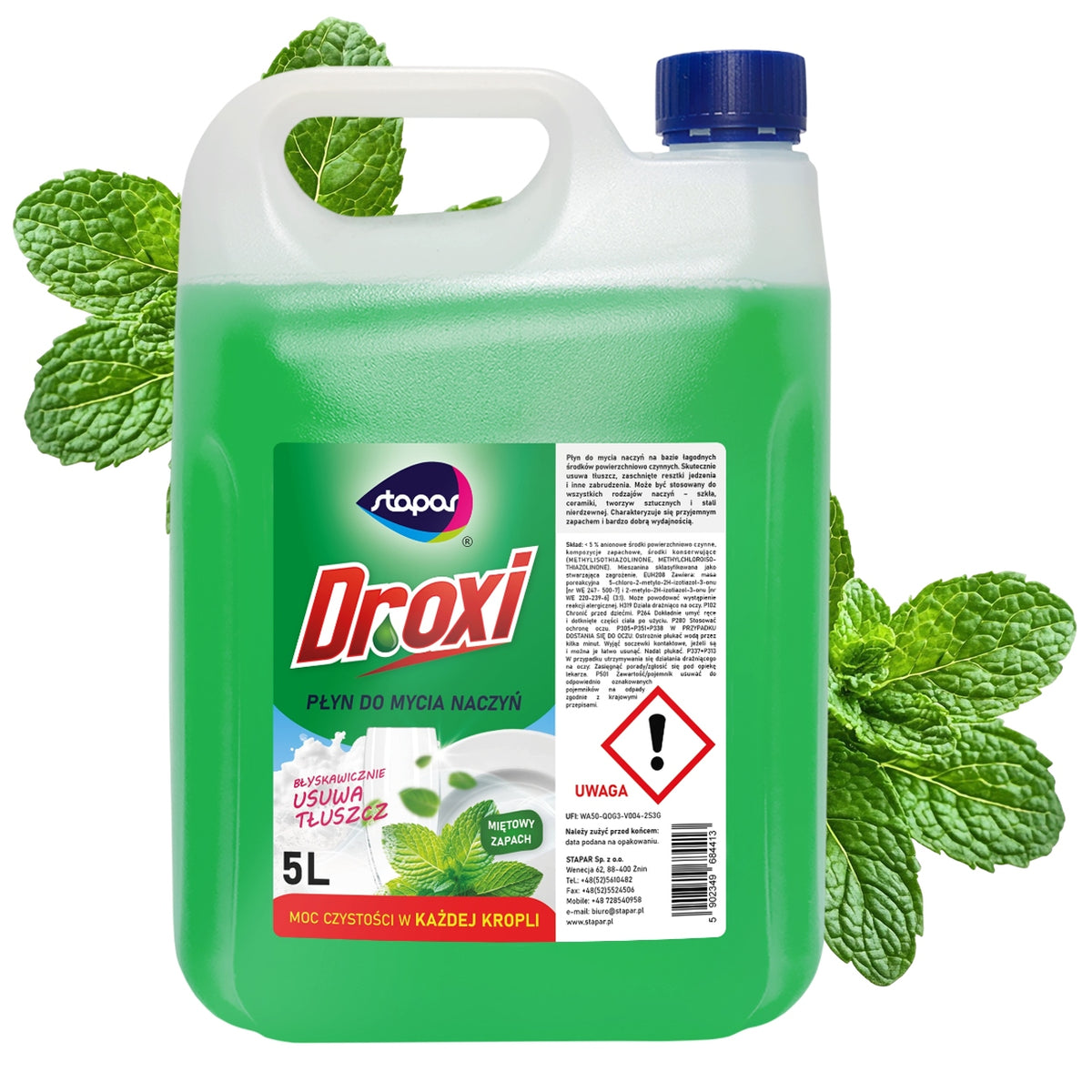 DISHWASHING LIQUID STAPAR MINT 5 L