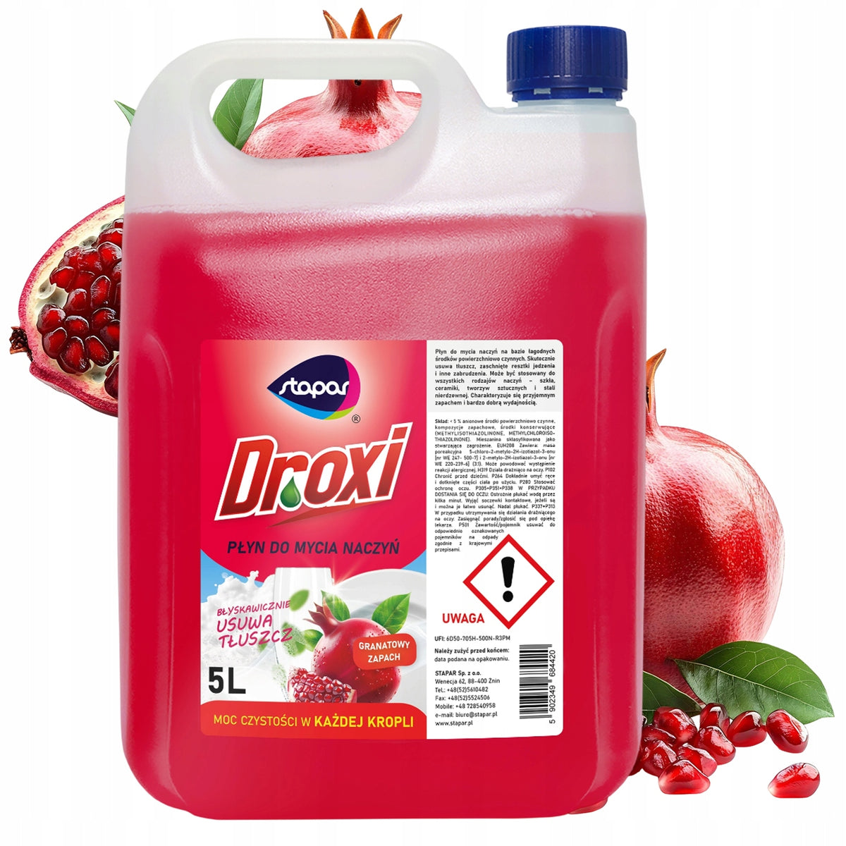 DISHWASHING LIQUID STAPAR POMEGRANATE 5 L