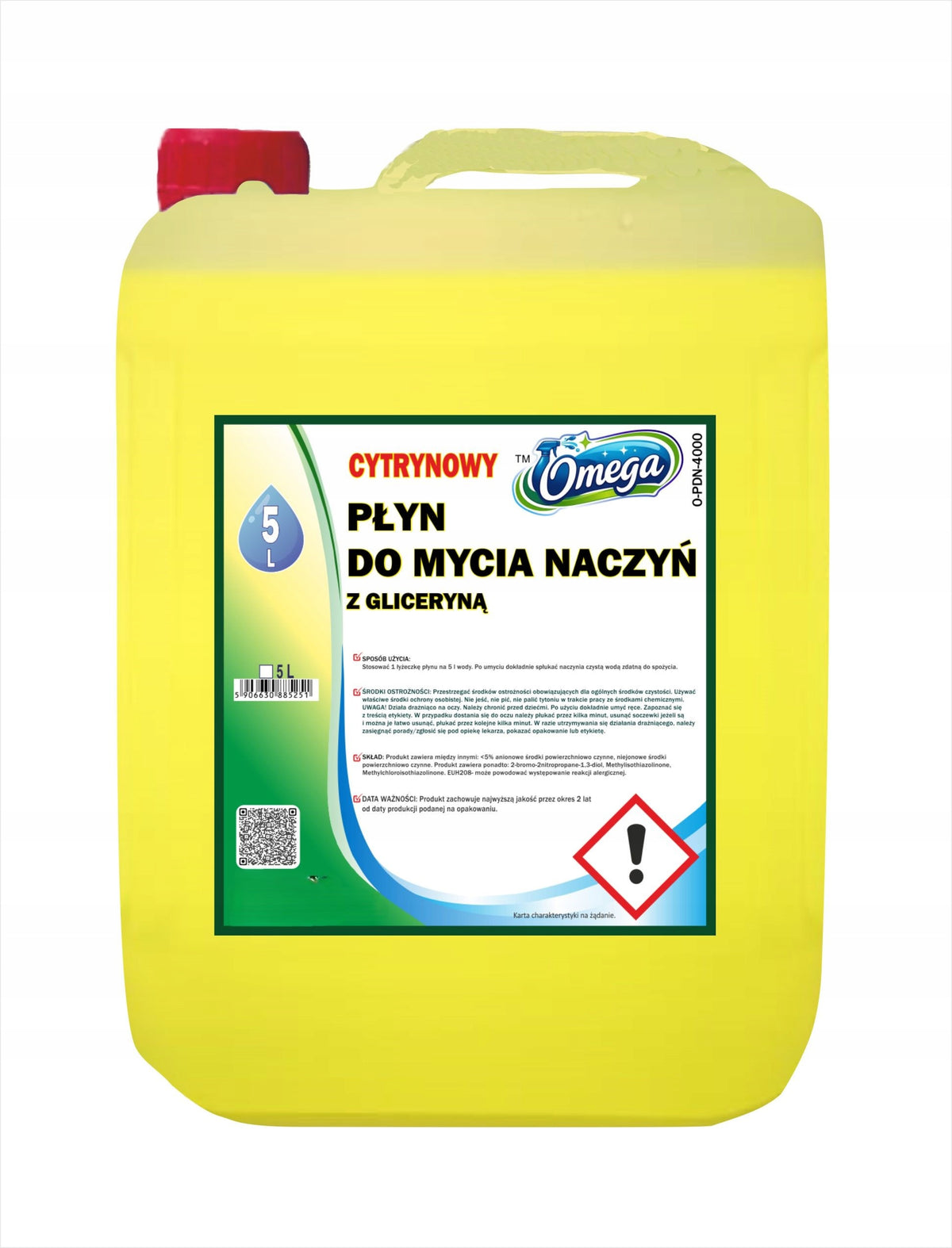 DISHWASHING LIQUID THICK LEMON (OP.5L) FROM OMEGA