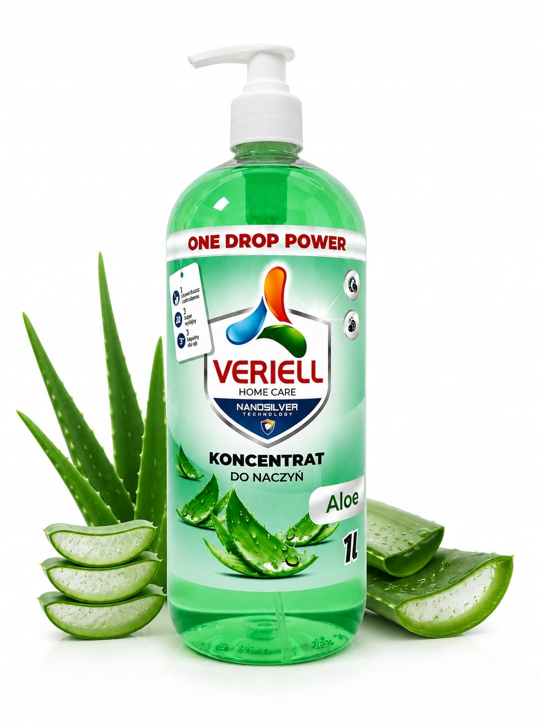 DISHWASHING LIQUID VERIELL ALOE VERA 1000 ML ALOE CONCENTRATE