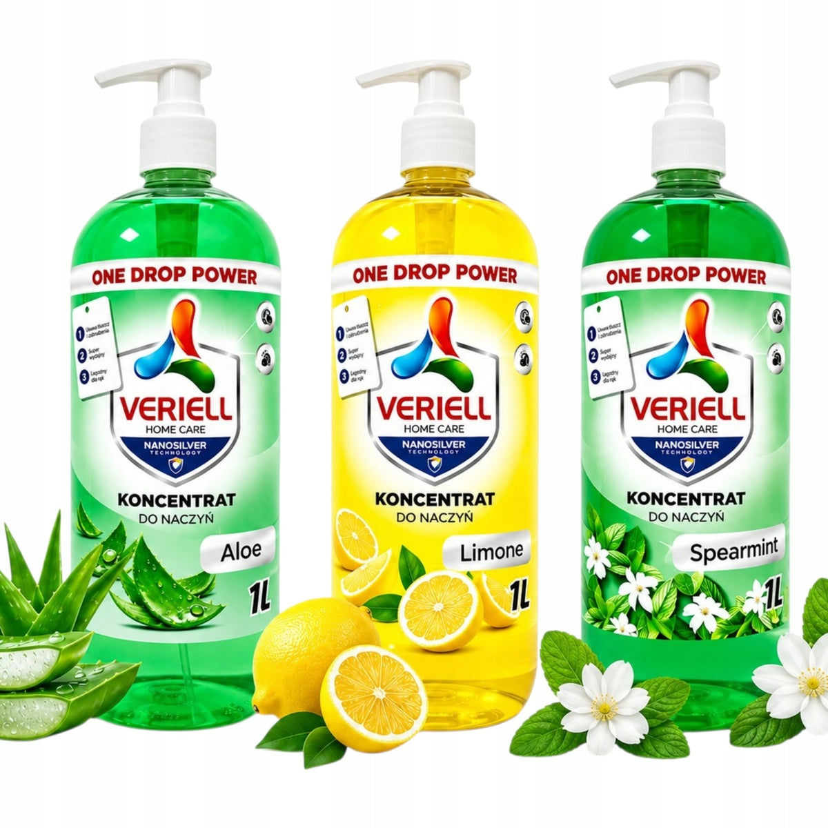 DISHWASHING LIQUID VERIELL MINT 1000 ML SPEARMINT CONCENTRATE Brand VERIELL