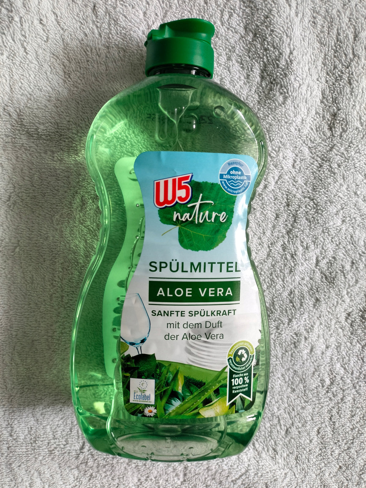 DISHWASHING LIQUID W5 NATURE SPULMITTEL ALOE VERA 0,5 L. FROM GERMANY