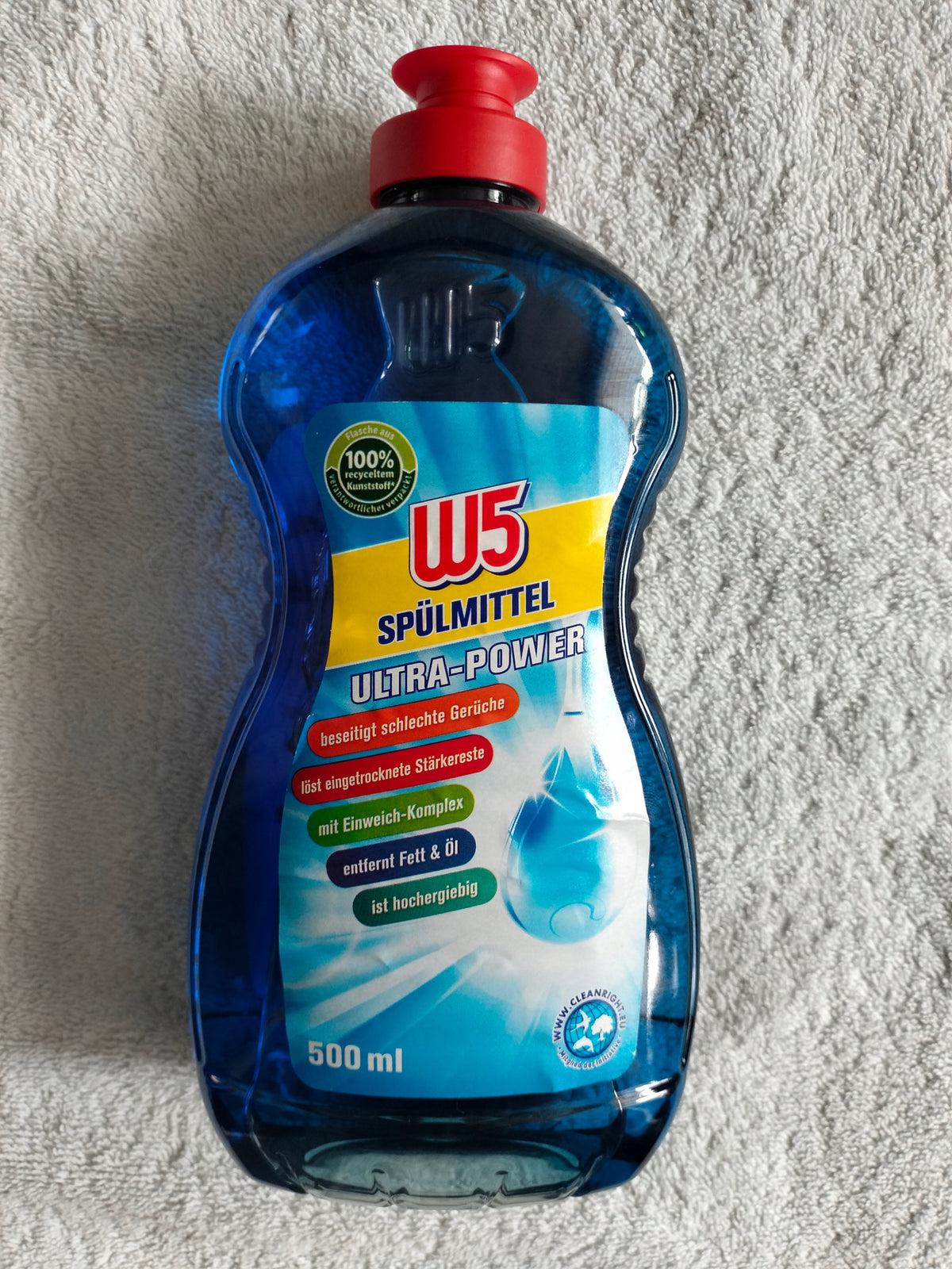 DISHWASHING LIQUID W5 SPULMITTEL ULTRA POWER 0,5L. FROM GERMANY