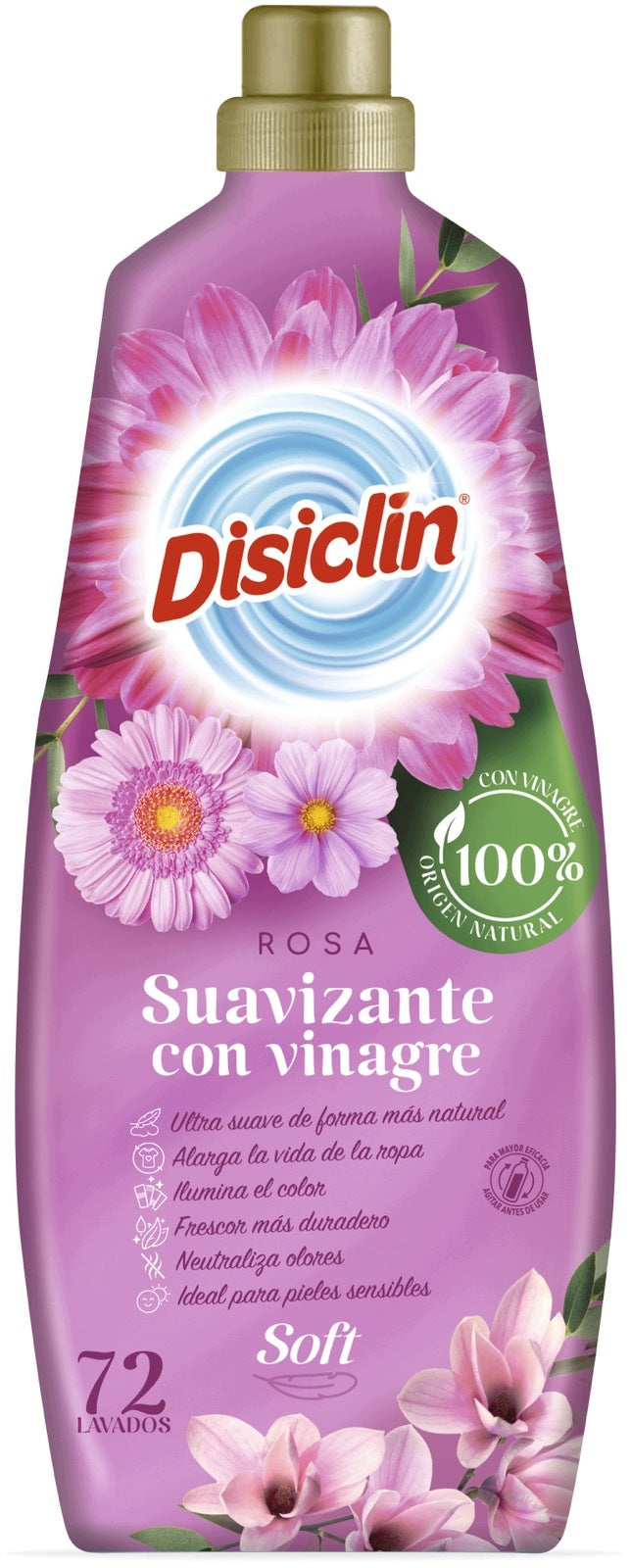 DISICLIN ROSA Vinegar Softener Color Protection 72 Rinses 1300ml