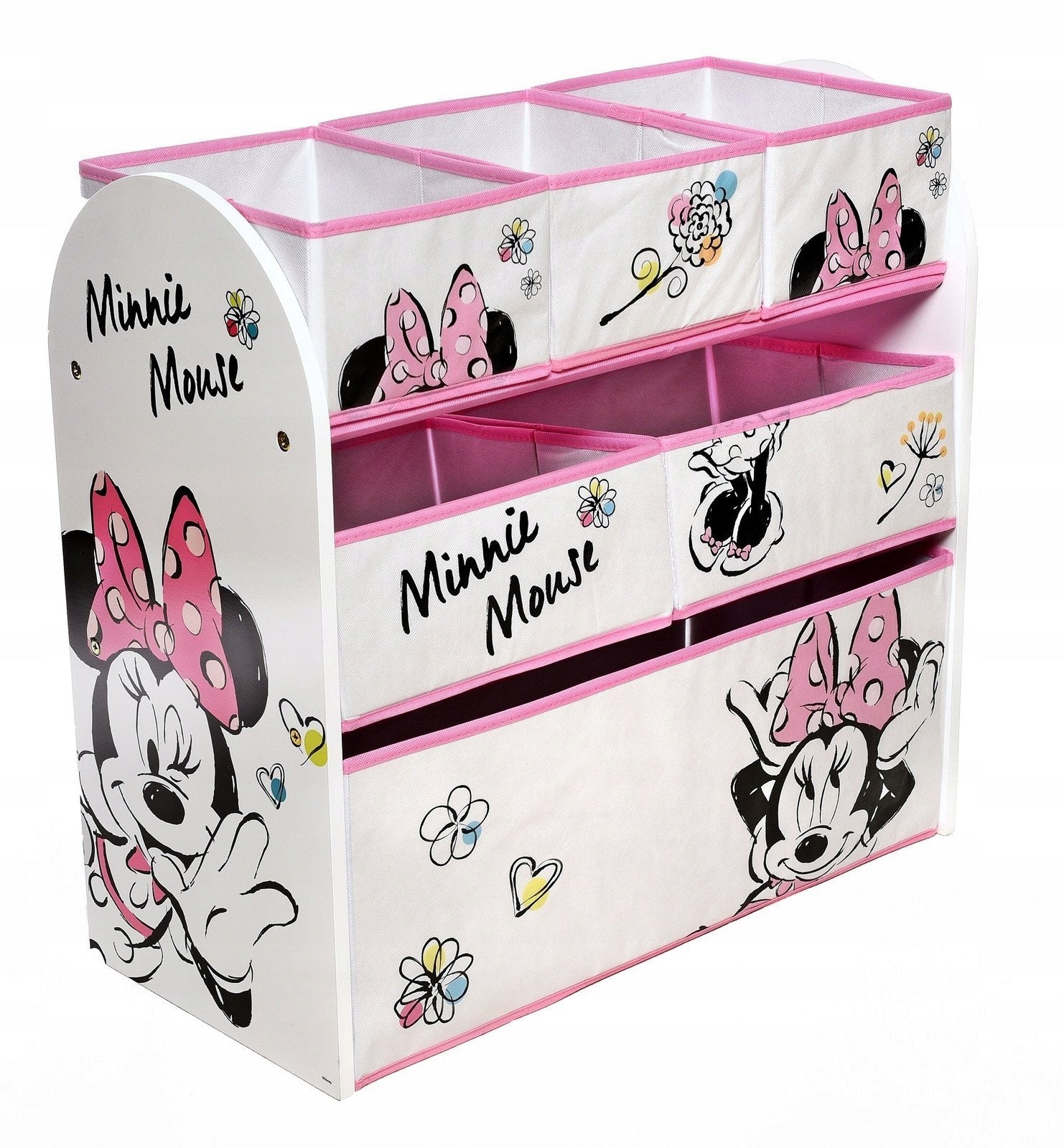 DISNEY MOUSE MINNIE MICA BOOKCASE CONTAINER ORGANIZER Brand Arditex