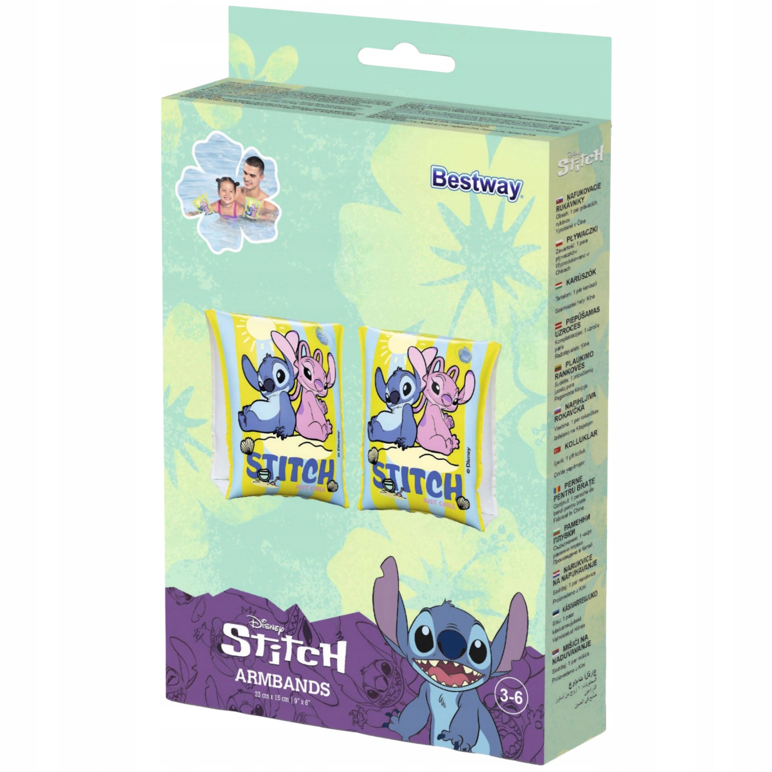 DISNEY Stitch Inflatable Swimming Sleeves, BUTTERFLIES for Kids, Swimmers Manufacturer code BES9104S
