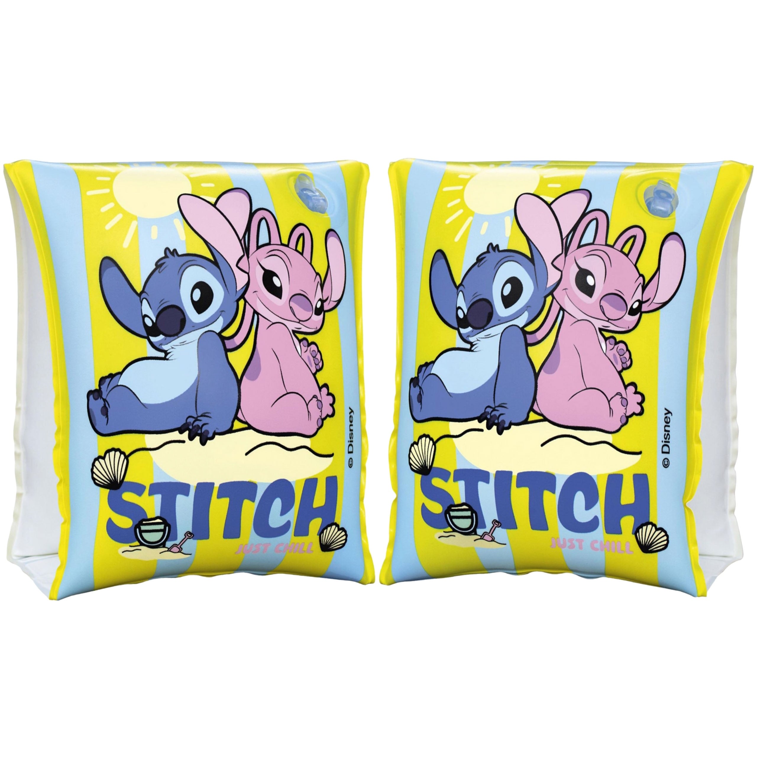 DISNEY Stitch Inflatable Swimming Sleeves, BUTTERFLIES for Kids, Swimmers Packaging status original