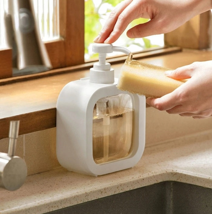 DISPENSER SOAP CONTAINER GEL LIQUID WITH PUMP SOAP DISPENSER 300 ML Manufacturer code dozownik pojemnik do mydła czarny P072