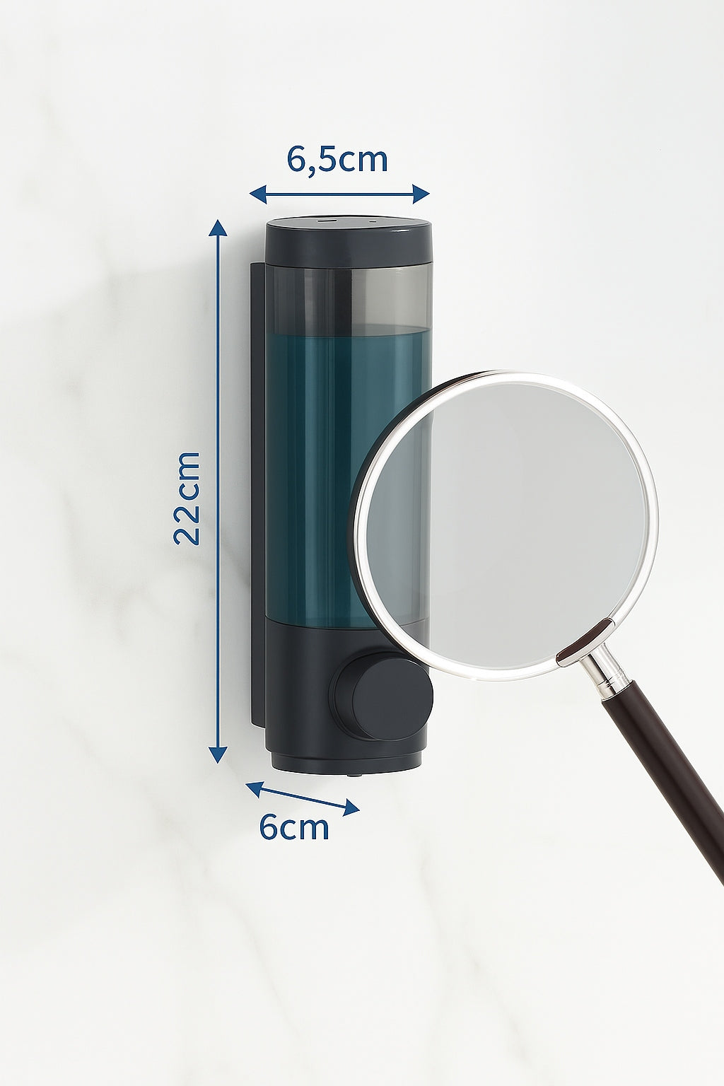 DISPENSER WALL MOUNTED SOAP DISPENSER SHOWER GEL BLACK 300 ML EAN (GTIN) 5905902613387