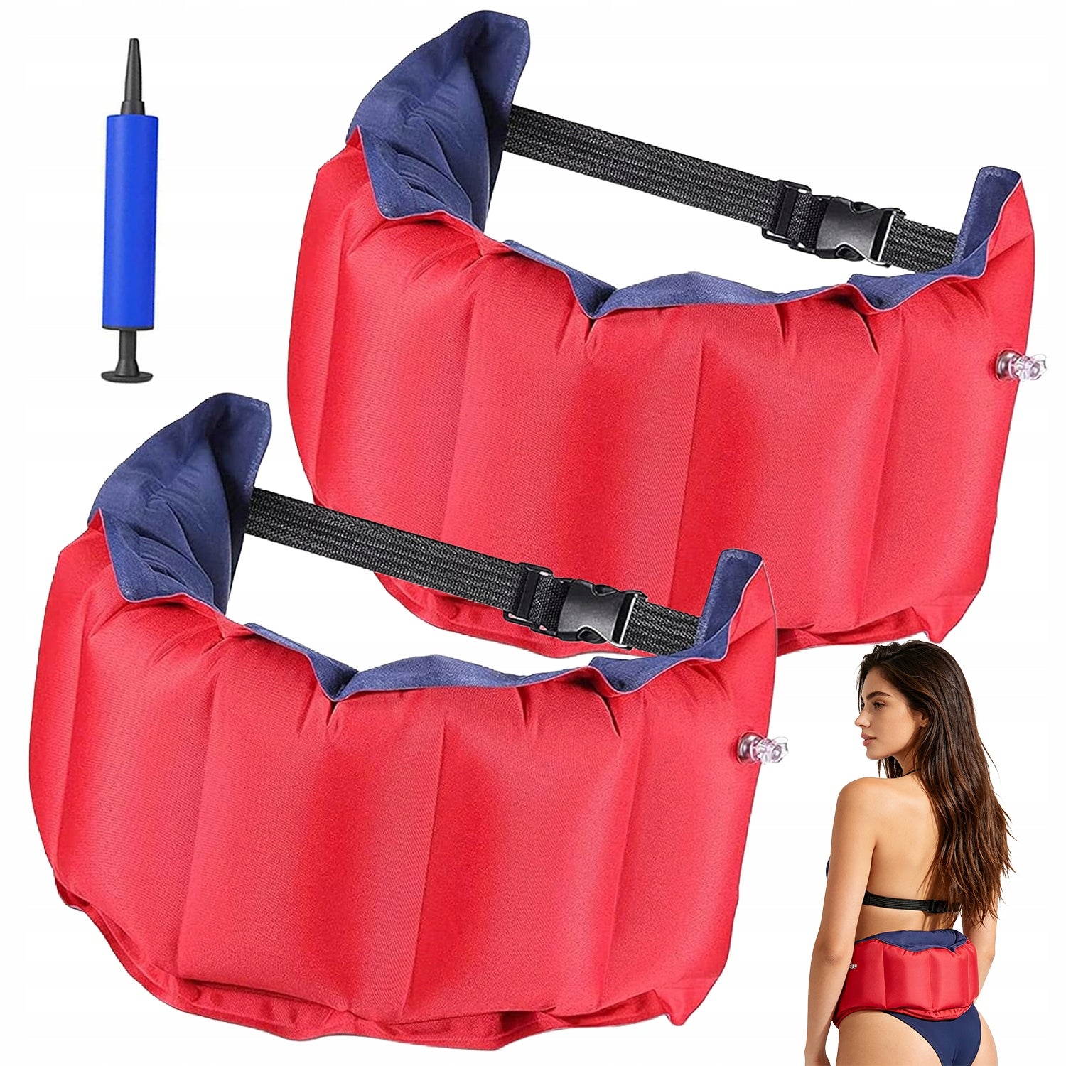 DISPLACEMENT BELT FOR SWIMMING 2pcs For children and adults