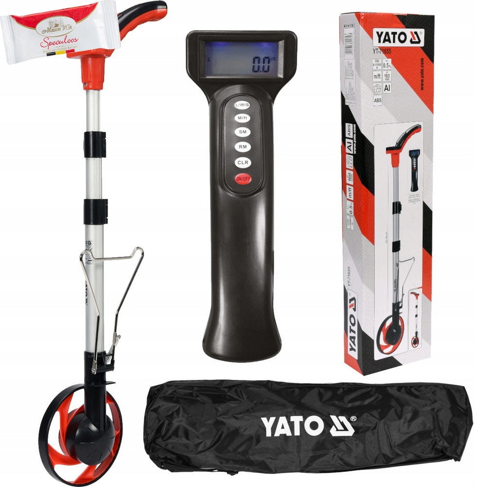 DISTANCE MEASURING WHEEL MEASURING RANGE FROM 0,1 - 10 000 M YT-71655