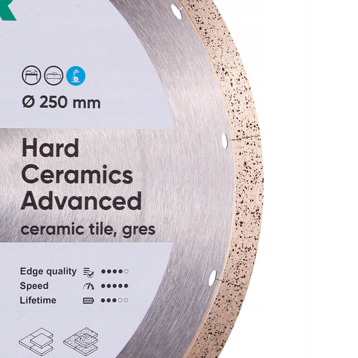 DISTAR DIAMOND CUTTING DISC 250x1,5x25,4 FOR HARD CERAMICS TILE STONEWARE Disc type cutting