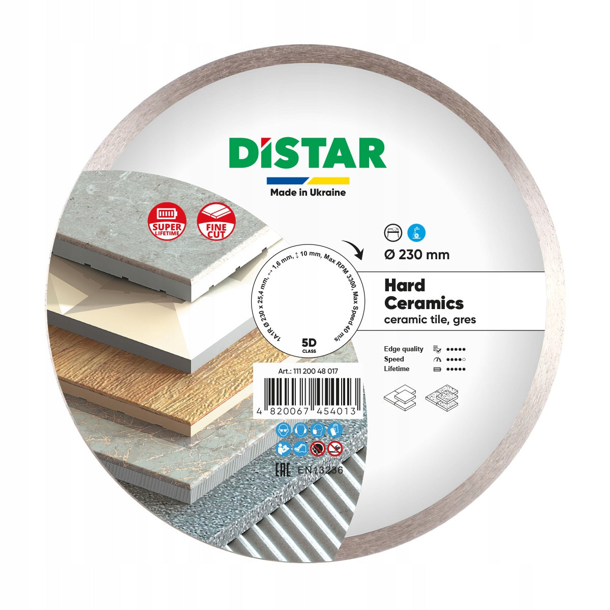 DISTAR DIAMOND CUTTING DISC HARD CERAMICS 230x1,6x25,4