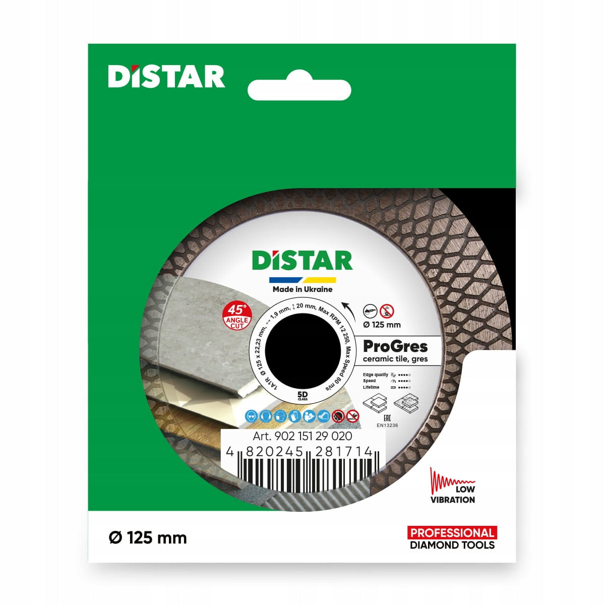DISTAR PRO GRES CUTTING DISC 45 degree 125mm cutting and grinding Disc type cutting